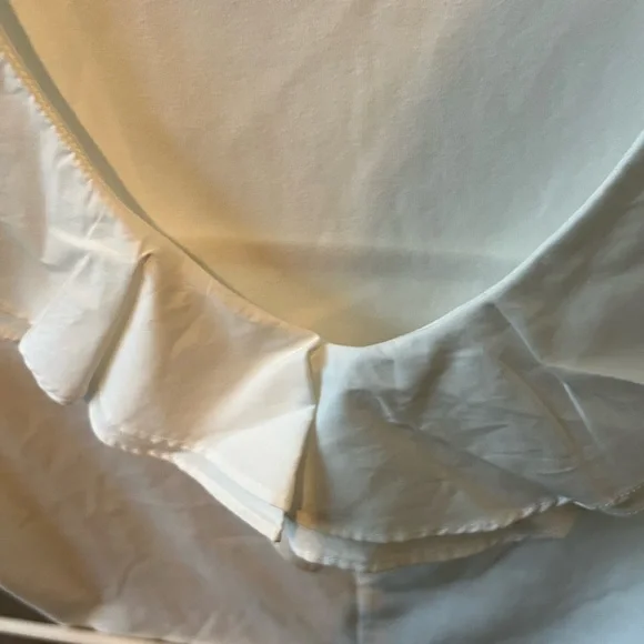 Marc New York White Ruffled Bib Collar Blouse - Picture 4 of 4